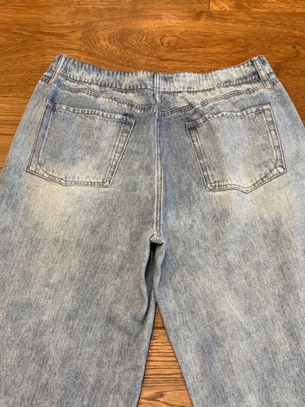Rag & Bone - Miramar Terry Wide Leg Track Pants - Color: Blue Coney - Size Large - Picture 8 of 8